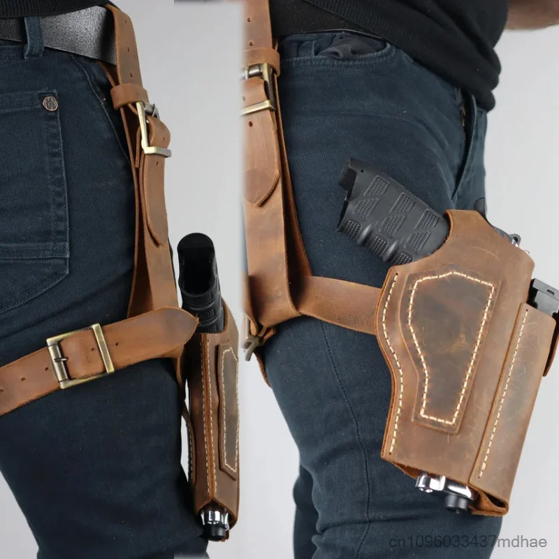 Leg Wraps Holster Retro Tactical Gun Holster with Magazine Holder Adjustable Strap Cosplay Punk Props for Adult Unisex
Leg Wraps Holster Retro Tactical Gun Holster with Magazine Holder Adjustable Strap Cosplay Punk Props for Adult Unisex