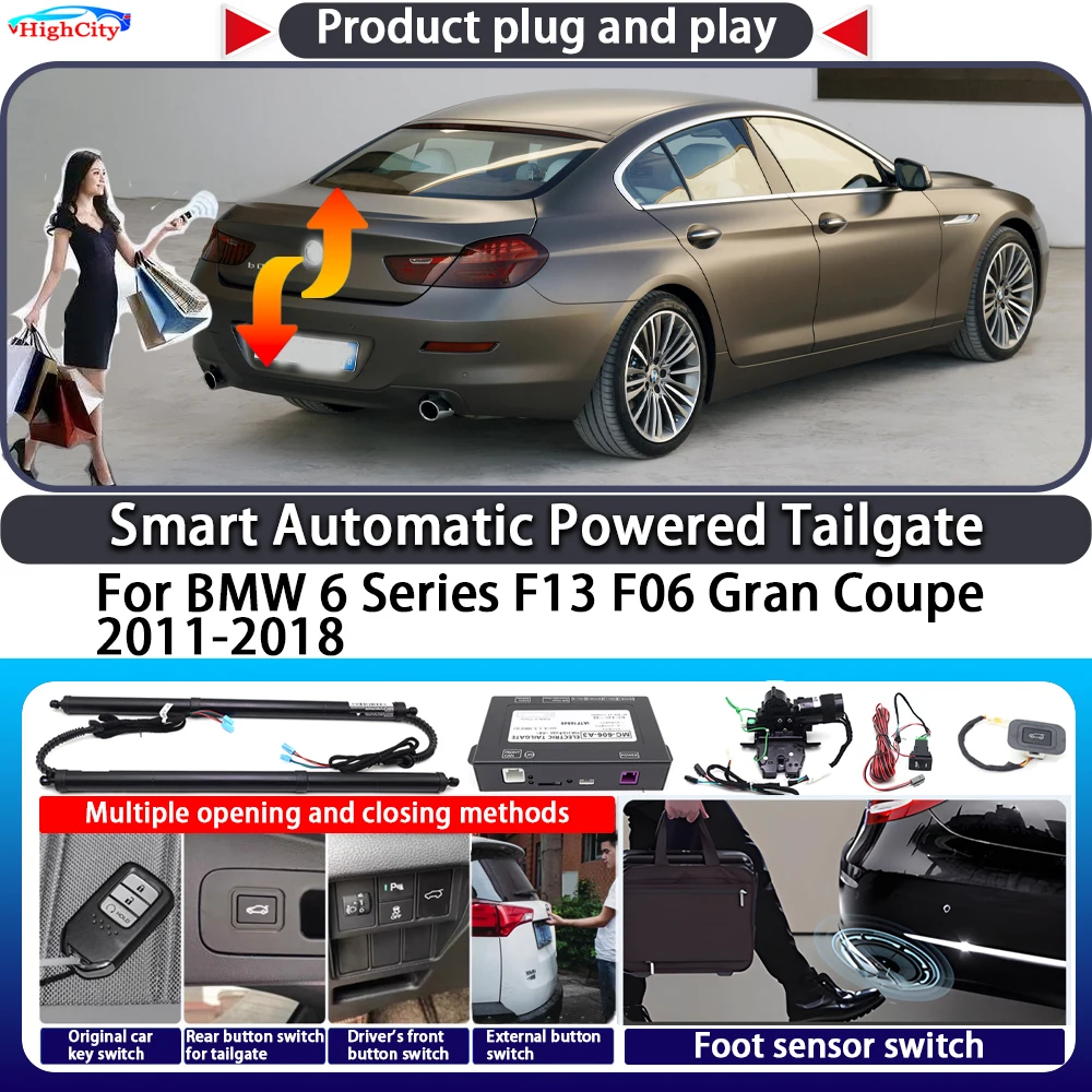 For BMW 6 Series F13 F06 Gran Coupe 2011-2018 Smart Automatic Powered Tailgate Key Trunk Lift Close Kit Electric Power Tailgate
For BMW 6 Series F13 F06 Gran Coupe 2011-2018 Smart Automatic Powered Tailgate Key Trunk Lift Close Kit Electric Power Tailgate