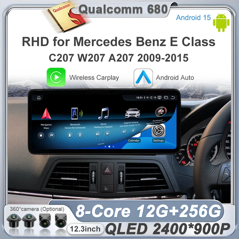 Беспроводной CarPlay и Android Auto для Mercedes Benz E-Class C207 W207 A207 E260 E320 2009-2015 с системой NTG 4.0/4.5, мультимедийная система для автомобиля.
Беспроводной CarPlay и Android Auto для Mercedes Benz E-Class C207 W207 A207 E260 E320 2009-2015 с системой NTG 4.0/4.5, мультимедийная система для автомобиля.