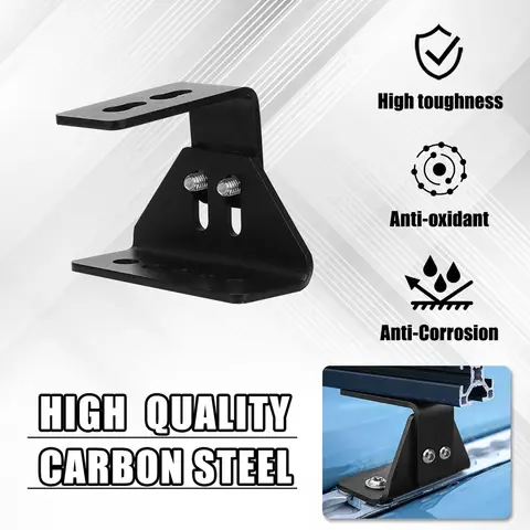 1/2PCS Roof Rack Suitable For ALPHARACK Stainless Steel Mounting Bracket Angle 90 ° 65mm Automotive Accessories