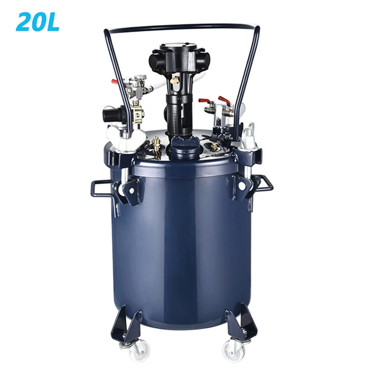 Commercial 20L High Performance Pneumatic Stirring Automatic Mixing Paint Pressure Pot Tank With Air Powered Mixing Agitator
Commercial 20L High Performance Pneumatic Stirring Automatic Mixing Paint Pressure Pot Tank With Air Powered Mixing Agitator