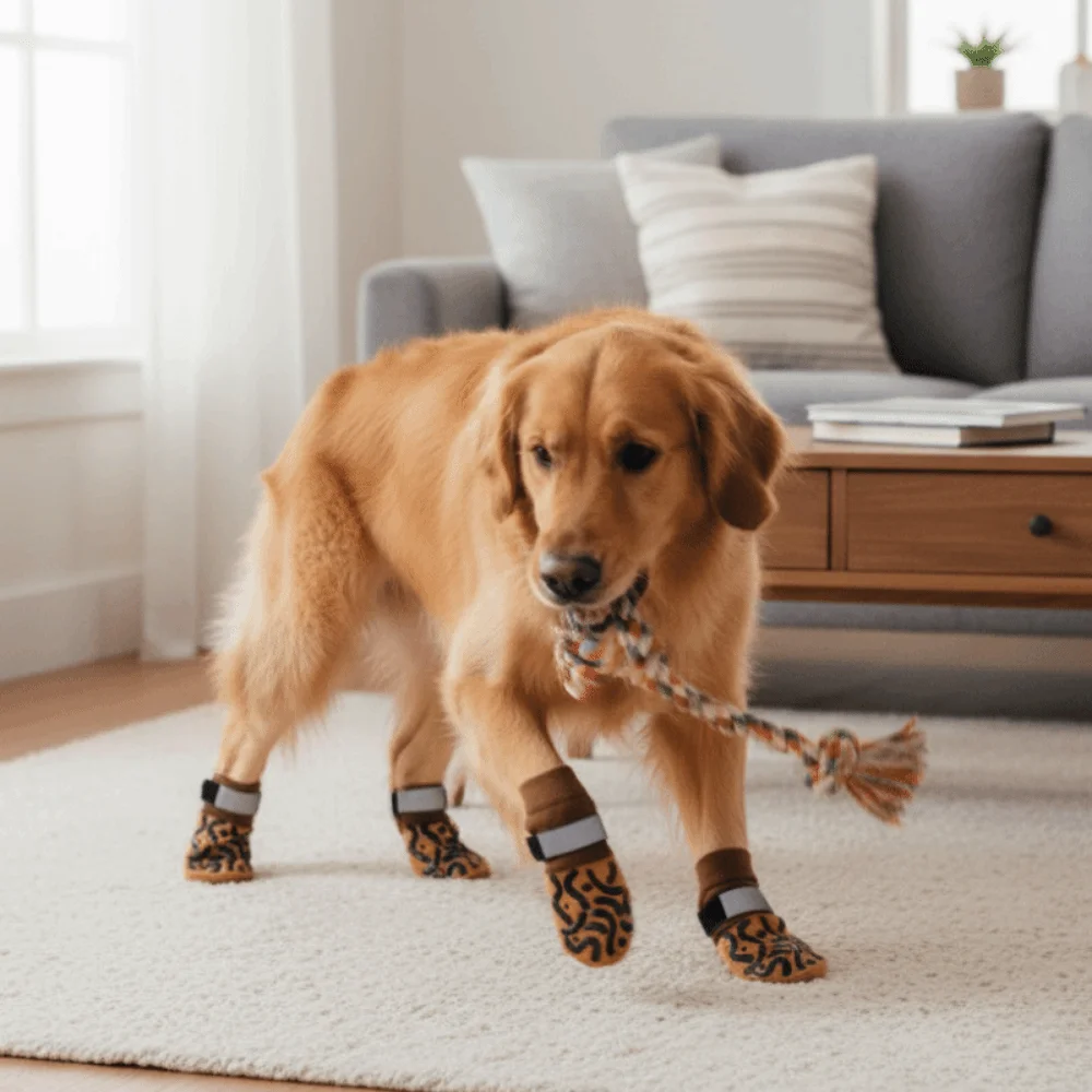 4pcs/set Waterproof Anti-Slip Dog Socks Adjustable Anti-Scratch Pet Paw Protection Breathable reflective Dog Boots
4pcs/set Waterproof Anti-Slip Dog Socks Adjustable Anti-Scratch Pet Paw Protection Breathable reflective Dog Boots