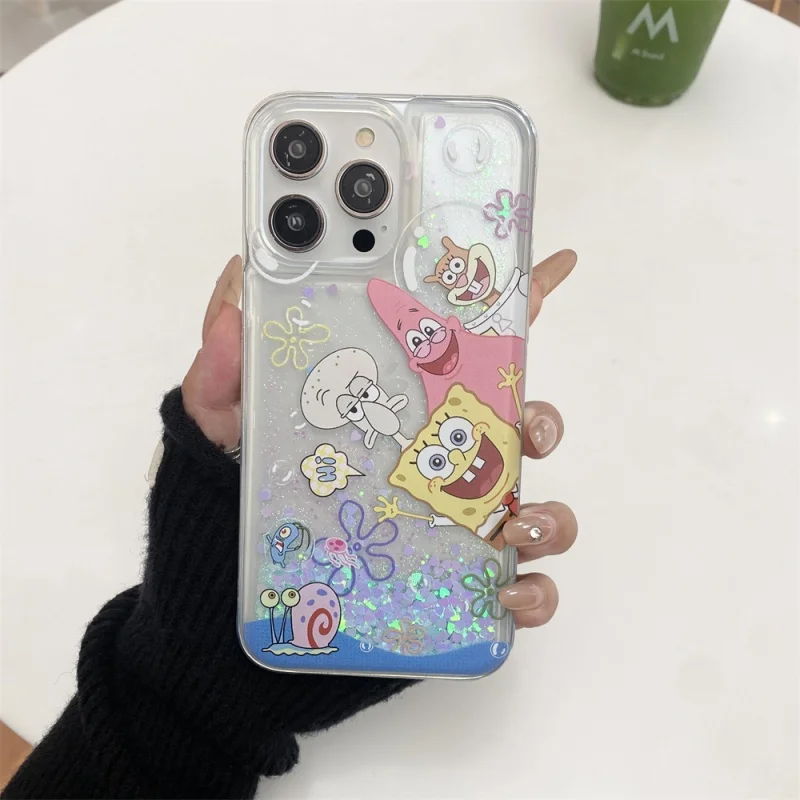 Cartoon Cute S-SpongeBob P-Patrick Star Bling Glitte quicksand protect Phone Case For iPhone 12 13 14 15 16 Pro Max Cover
Cartoon Cute S-SpongeBob P-Patrick Star Bling Glitte quicksand protect Phone Case For iPhone 12 13 14 15 16 Pro Max Cover