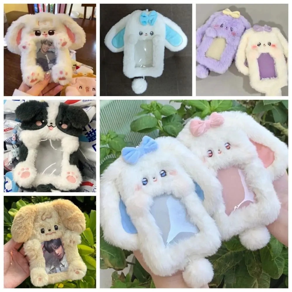 Multifunctional Photocard Case Plush Rabbit/Dog/Cat Photo Card Holder Big Eared Rabbit/Border Collie Cards Sleeve School Office
Multifunctional Photocard Case Plush Rabbit/Dog/Cat Photo Card Holder Big Eared Rabbit/Border Collie Cards Sleeve School Office