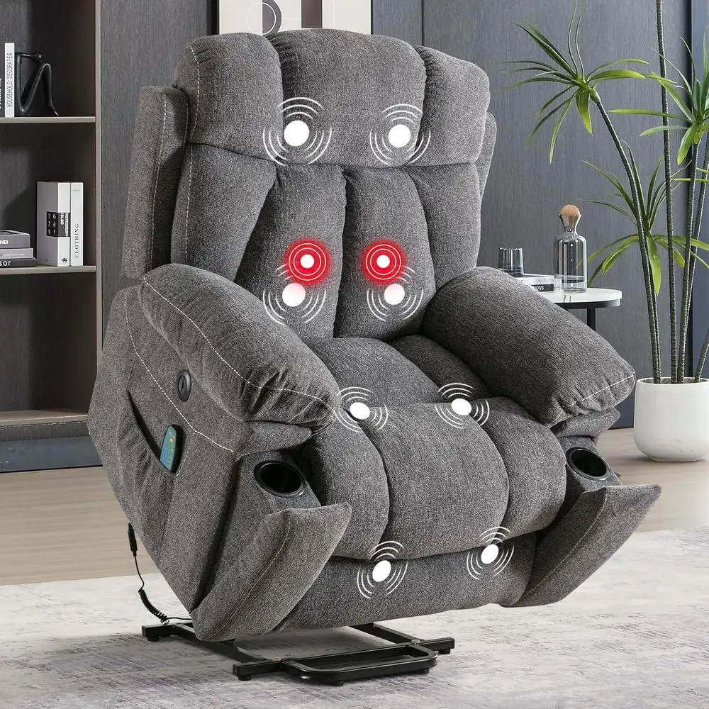 Elderly-Friendly Electric Recliner Chair with Massage, Heat, and USB Charging
Elderly-Friendly Electric Recliner Chair with Massage, Heat, and USB Charging