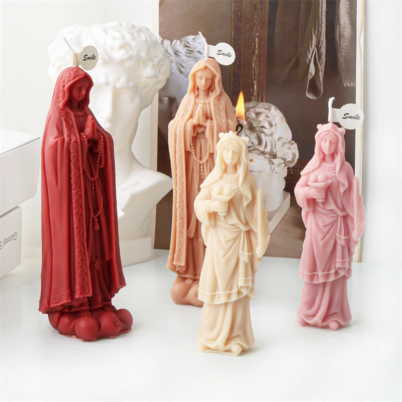 Virgin Mary Statue Candle Making Mold DIY Prayer Virgin Statue Sculpture Candle Plaster Decoration Mold Home Party Gift Mold
Virgin Mary Statue Candle Making Mold DIY Prayer Virgin Statue Sculpture Candle Plaster Decoration Mold Home Party Gift Mold