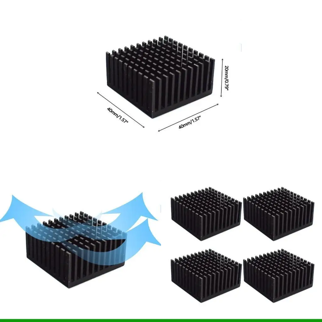 U55C Aluminum Heat Sink Set for Cooling PC Laptop CPU GPU VGA VRAM VRM 40x40x20mm
U55C Aluminum Heat Sink Set for Cooling PC Laptop CPU GPU VGA VRAM VRM 40x40x20mm