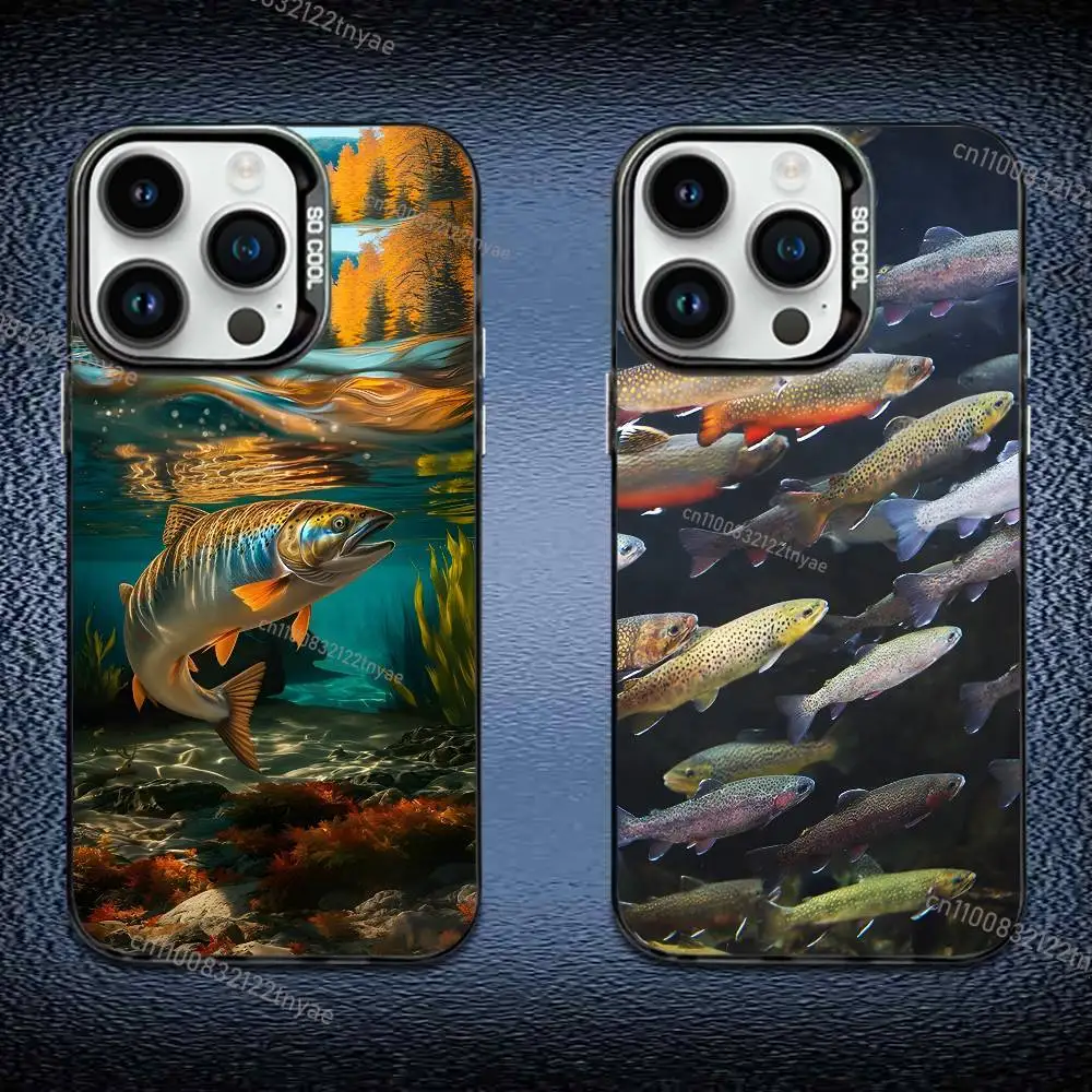 Cool Trout Fish Fishing Phone Case For iPhone 17,16,Pro,Max,e,15,14,Plus,13,12,Mini,11, Matte Colored Silver Luxury Cover
Cool Trout Fish Fishing Phone Case For iPhone 17,16,Pro,Max,e,15,14,Plus,13,12,Mini,11, Matte Colored Silver Luxury Cover