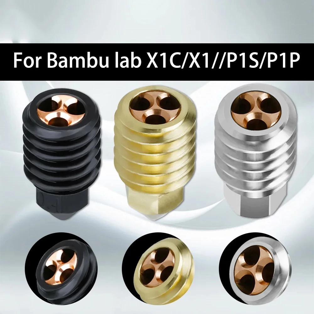 Модернизированная насадка с высоким потоком 500 °C для лаборатории Bambu X1 X1C P1P P1S, латунные медные покрытые закаленные стальные сопла для лаборатории Bambu Hotend
Модернизированная насадка с высоким потоком 500 °C для лаборатории Bambu X1 X1C P1P P1S, латунные медные покрытые закаленные стальные сопла для лаборатории Bambu Hotend