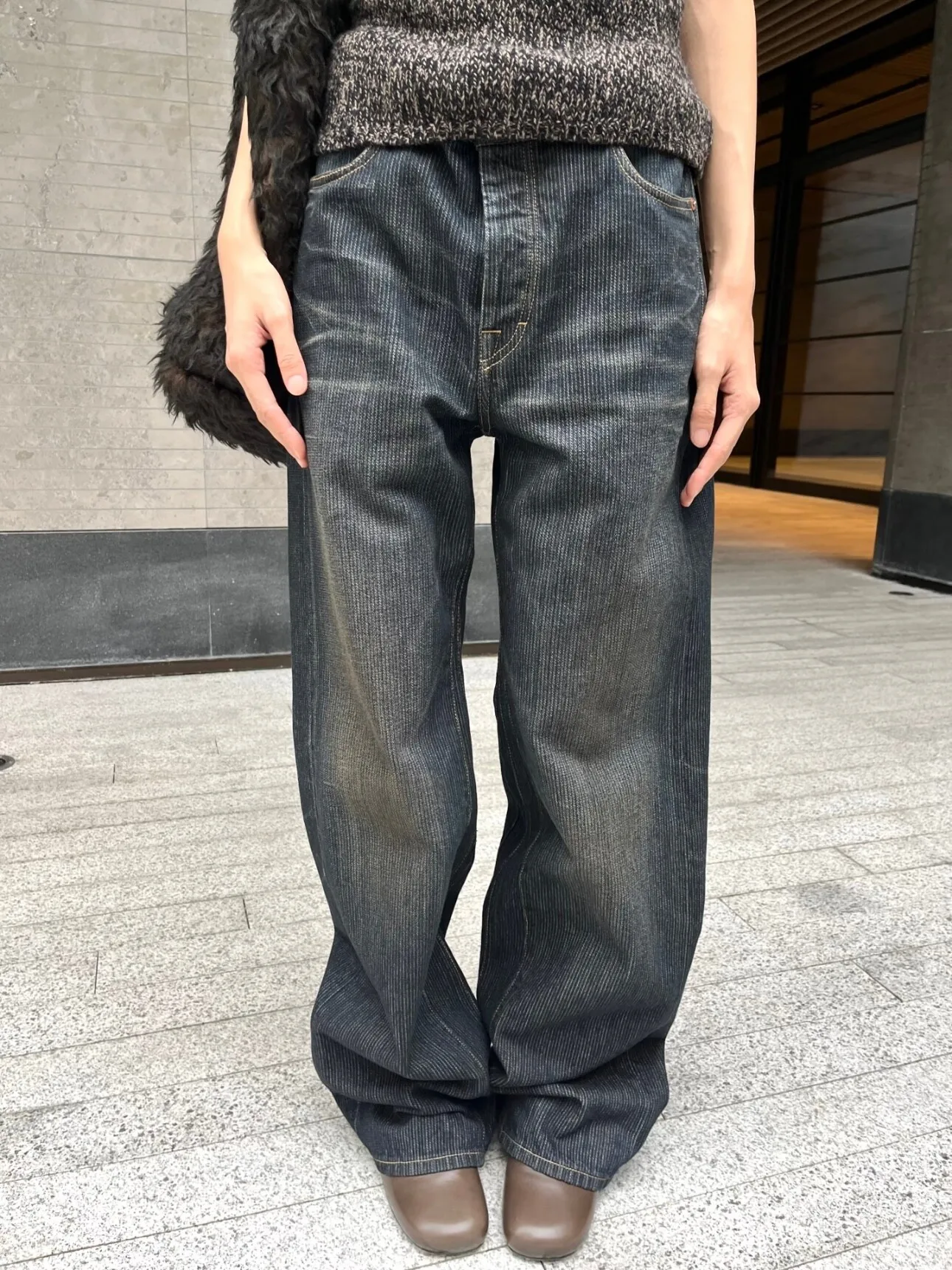 Our Legac THIRD CUT Slub Washed Old Cat Whiskers Loose Straight Jeans
Our Legac THIRD CUT Slub Washed Old Cat Whiskers Loose Straight Jeans