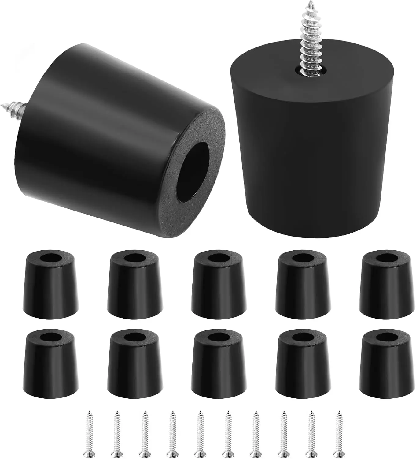 12Pcs Round Rubber Feet with Stainless Screws for Furniture, Cutting Board, Cabinet, Sofa (32x27x30mm)
12Pcs Round Rubber Feet with Stainless Screws for Furniture, Cutting Board, Cabinet, Sofa (32x27x30mm)