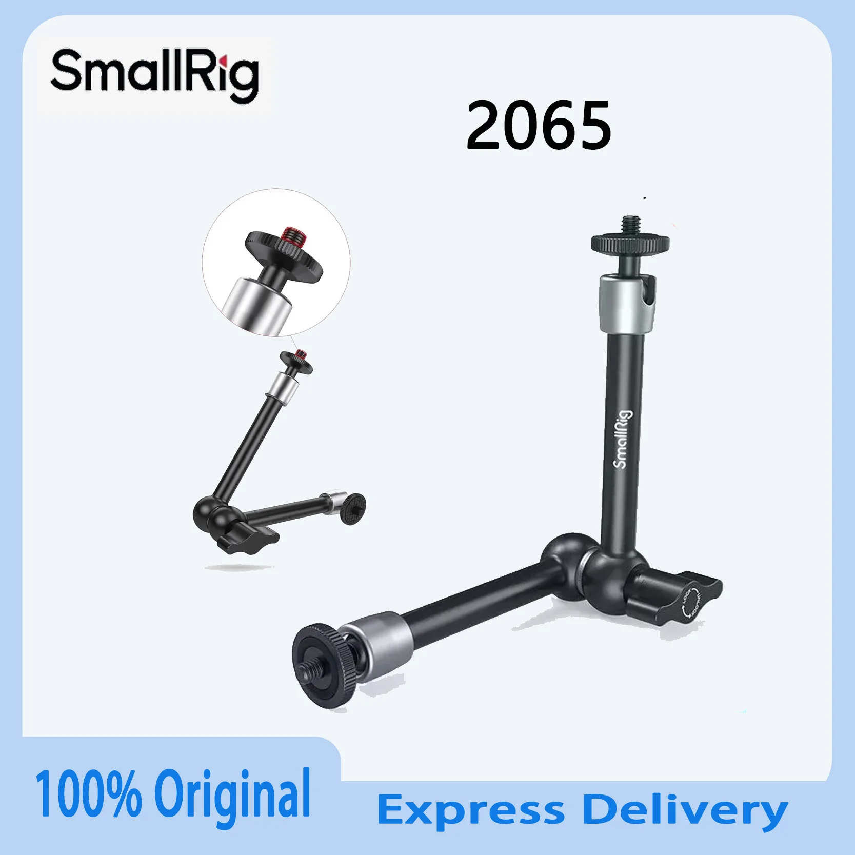 Оригинальный шарнирный кронштейн SmallRig 2065 9,5 дюйма с розеткой и резьбой 1/4 для крепления монитора на камеру Sony Canon DSLR
Оригинальный шарнирный кронштейн SmallRig 2065 9,5 дюйма с розеткой и резьбой 1/4 для крепления монитора на камеру Sony Canon DSLR