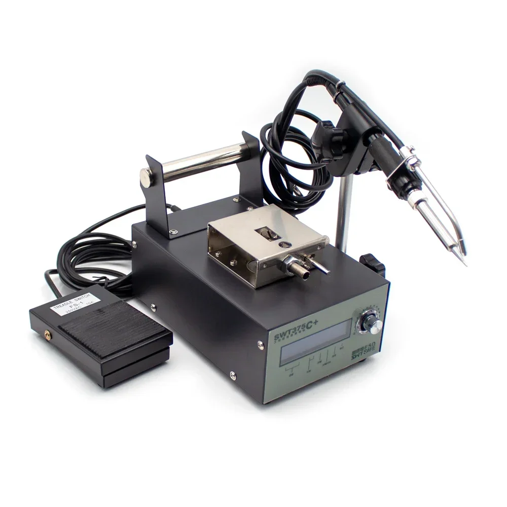 AC 220V Automatic Soldering Machine Foot Switch Tin Feeding Soldering Iron Tin Feeder Constant Temperature Soldering Station 75W
AC 220V Automatic Soldering Machine Foot Switch Tin Feeding Soldering Iron Tin Feeder Constant Temperature Soldering Station 75W
