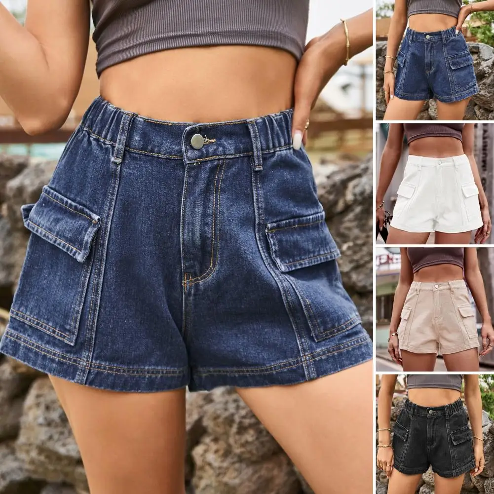 Women's Denim Shorts Mid Waist Straight Leg Cargo Jean Shorts with Pockets Casual Wide Leg Baggy Stretch Jorts
Women's Denim Shorts Mid Waist Straight Leg Cargo Jean Shorts with Pockets Casual Wide Leg Baggy Stretch Jorts