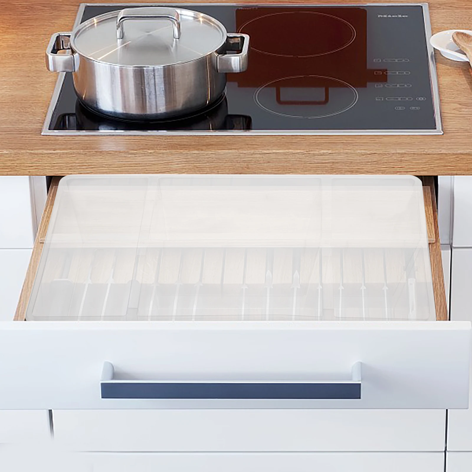 Cutlery Organizer Storage Box Tray Kitchen Drawers Silverware Spoon Fork Holder Large Capacity Transparent PP Material Practical
Cutlery Organizer Storage Box Tray Kitchen Drawers Silverware Spoon Fork Holder Large Capacity Transparent PP Material Practical