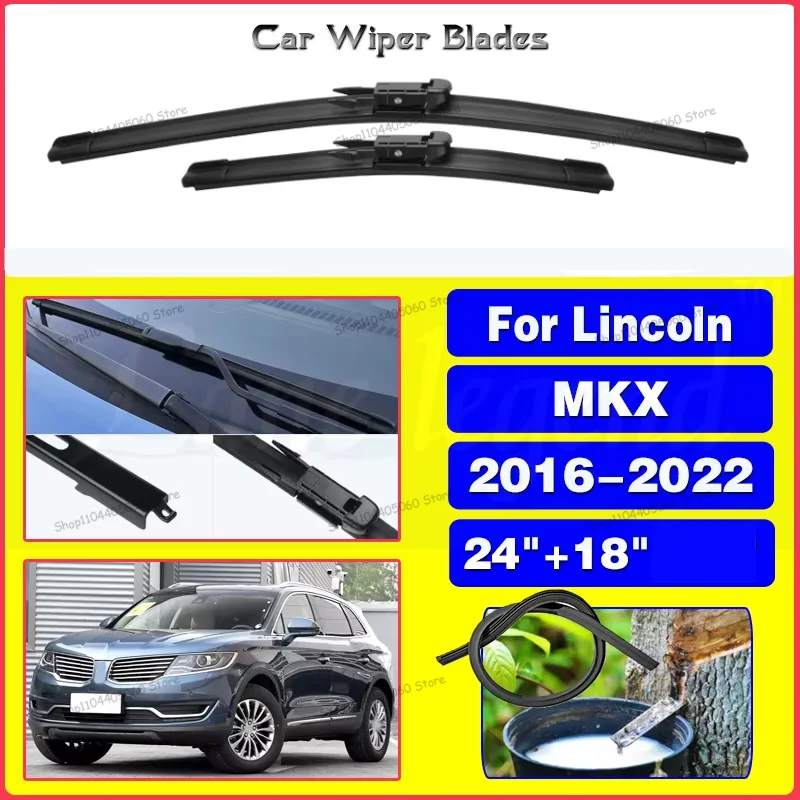 For Lincoln MKX 2016 - 2022 Car Front Rear Wiper Blades Windshield Windscreen Window Blades Car Accessories 2021 24"+18"
For Lincoln MKX 2016 - 2022 Car Front Rear Wiper Blades Windshield Windscreen Window Blades Car Accessories 2021 24"+18"