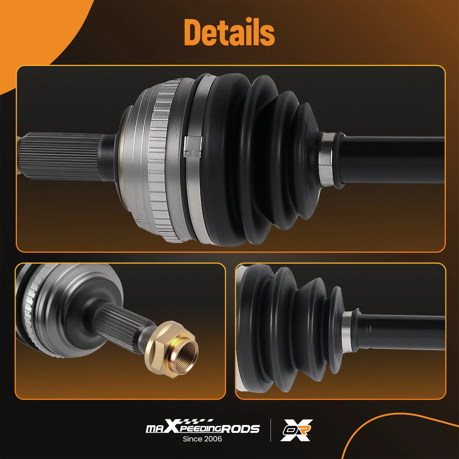 Front Passenger CV Axle Shaft Assembly for Acura TL Sedan L5 2.5L 1995-1998
Front Passenger CV Axle Shaft Assembly for Acura TL Sedan L5 2.5L 1995-1998