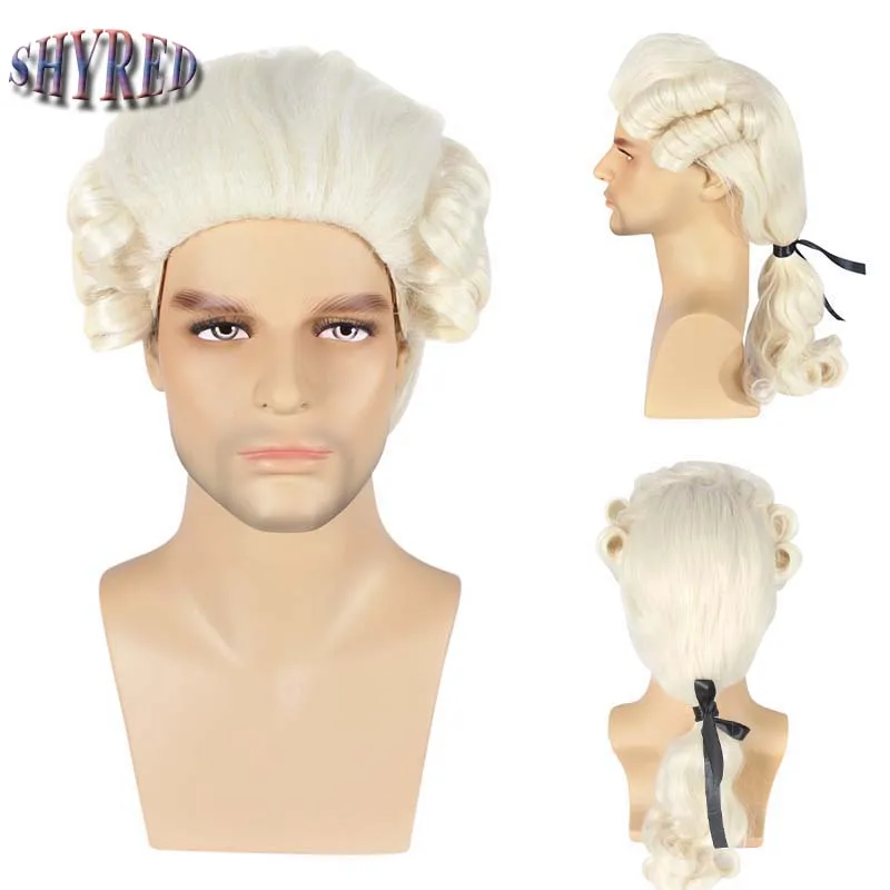 2023 Synthetic Long Grey White Black Lawyer Wigs Judge Baroque Curly Male Wigs For Cosplay Costume Halloween Party Wig
2023 Synthetic Long Grey White Black Lawyer Wigs Judge Baroque Curly Male Wigs For Cosplay Costume Halloween Party Wig