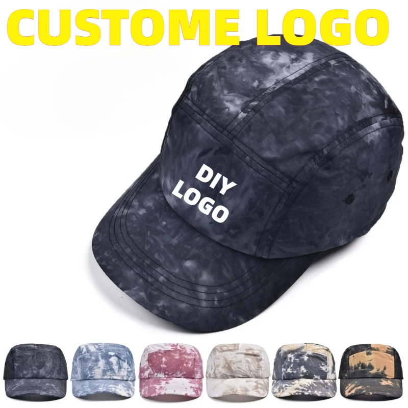 Custom Print Logo Tie-dye Gradient Baseball Cap for Men and Women Printed Spring and Summer Outdoor Five-panel Quick-drying Hat
Custom Print Logo Tie-dye Gradient Baseball Cap for Men and Women Printed Spring and Summer Outdoor Five-panel Quick-drying Hat