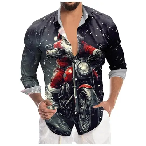 Мужская золотая рождественская рубашка с элегантным праздничным дизайном, праздничная праздничная одежда, ткань премиум-качества, идеально подходит для
Мужская золотая рождественская рубашка с элегантным праздничным дизайном, праздничная праздничная одежда, ткань премиум-качества, идеально подходит для