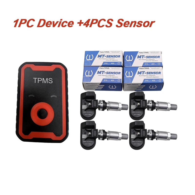 Programable TPMS Sensor 315MHz 433MHz 2 in 1 Tire Pressure Monitor System with Mobile Phone App Support
Programable TPMS Sensor 315MHz 433MHz 2 in 1 Tire Pressure Monitor System with Mobile Phone App Support