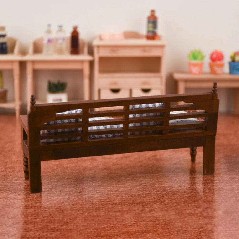 1Set Miniature Wood Bench with Cushions for Dollhouse Mini Furniture Fairy Garden Accessories Realistic Chic Design Smooth
1Set Miniature Wood Bench with Cushions for Dollhouse Mini Furniture Fairy Garden Accessories Realistic Chic Design Smooth