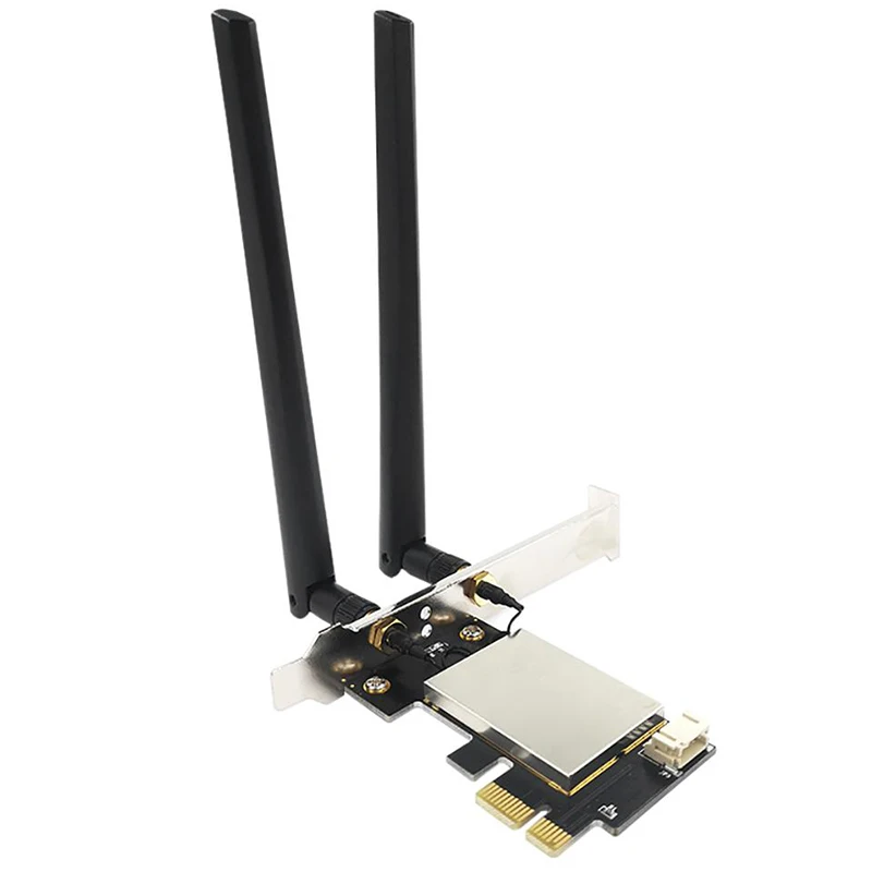 PCIE WiFi Card Adapter Bluetooth Dual Band Wireless Network Card Repetidor Adaptador for PC Desktop Wi-Fi Antenna
PCIE WiFi Card Adapter Bluetooth Dual Band Wireless Network Card Repetidor Adaptador for PC Desktop Wi-Fi Antenna