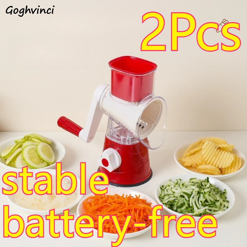 Manual Slicers Multi-functional Kitchen Fruit Vegetable Cutter Safe Odorless Effort-saving Rotary Drum Grater Compact 2Pcs
Manual Slicers Multi-functional Kitchen Fruit Vegetable Cutter Safe Odorless Effort-saving Rotary Drum Grater Compact 2Pcs