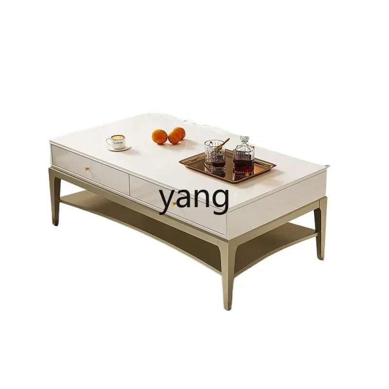 LH solid wood coffee table light luxury modern small apartment tea table simple cream style household with drawers
LH solid wood coffee table light luxury modern small apartment tea table simple cream style household with drawers