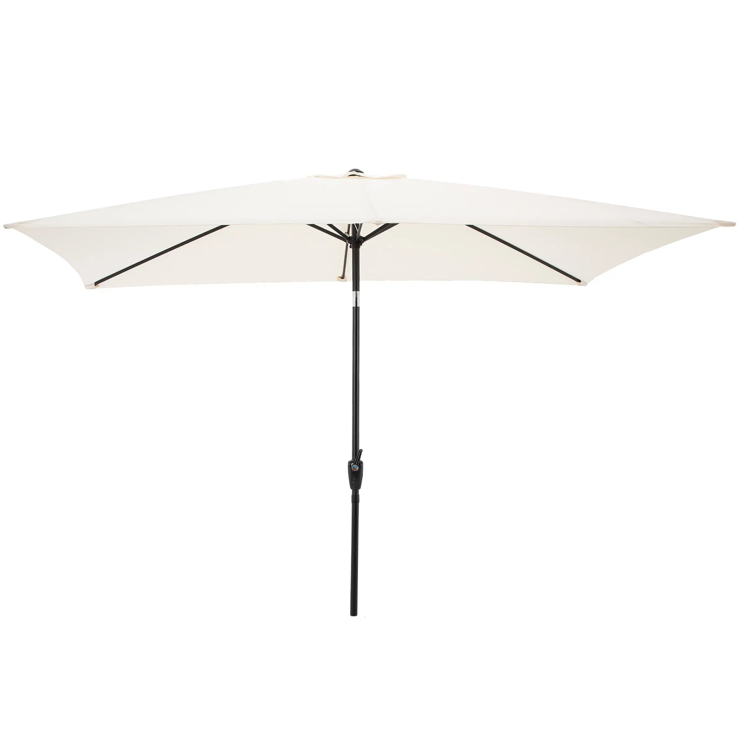 Beige Rectangular Patio Umbrella with Push Button Tilt, 10 Feet
Beige Rectangular Patio Umbrella with Push Button Tilt, 10 Feet
