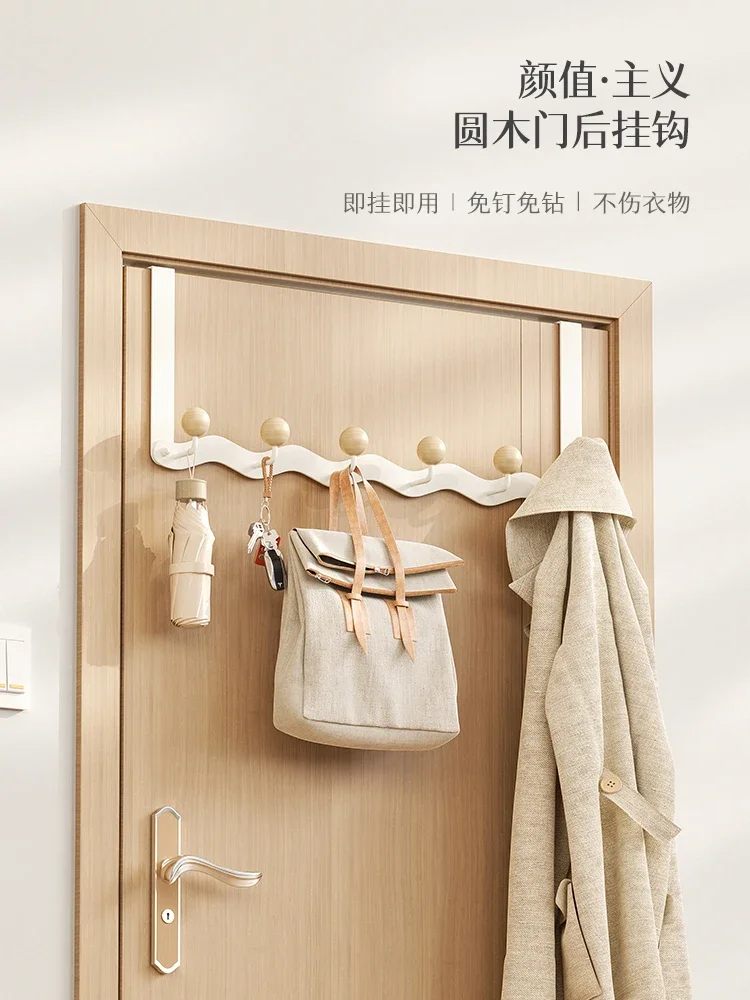 No punching on the back hook of the door, wall hanger artifact, door hanger, wall-mounted strong non-marking clothes
No punching on the back hook of the door, wall hanger artifact, door hanger, wall-mounted strong non-marking clothes