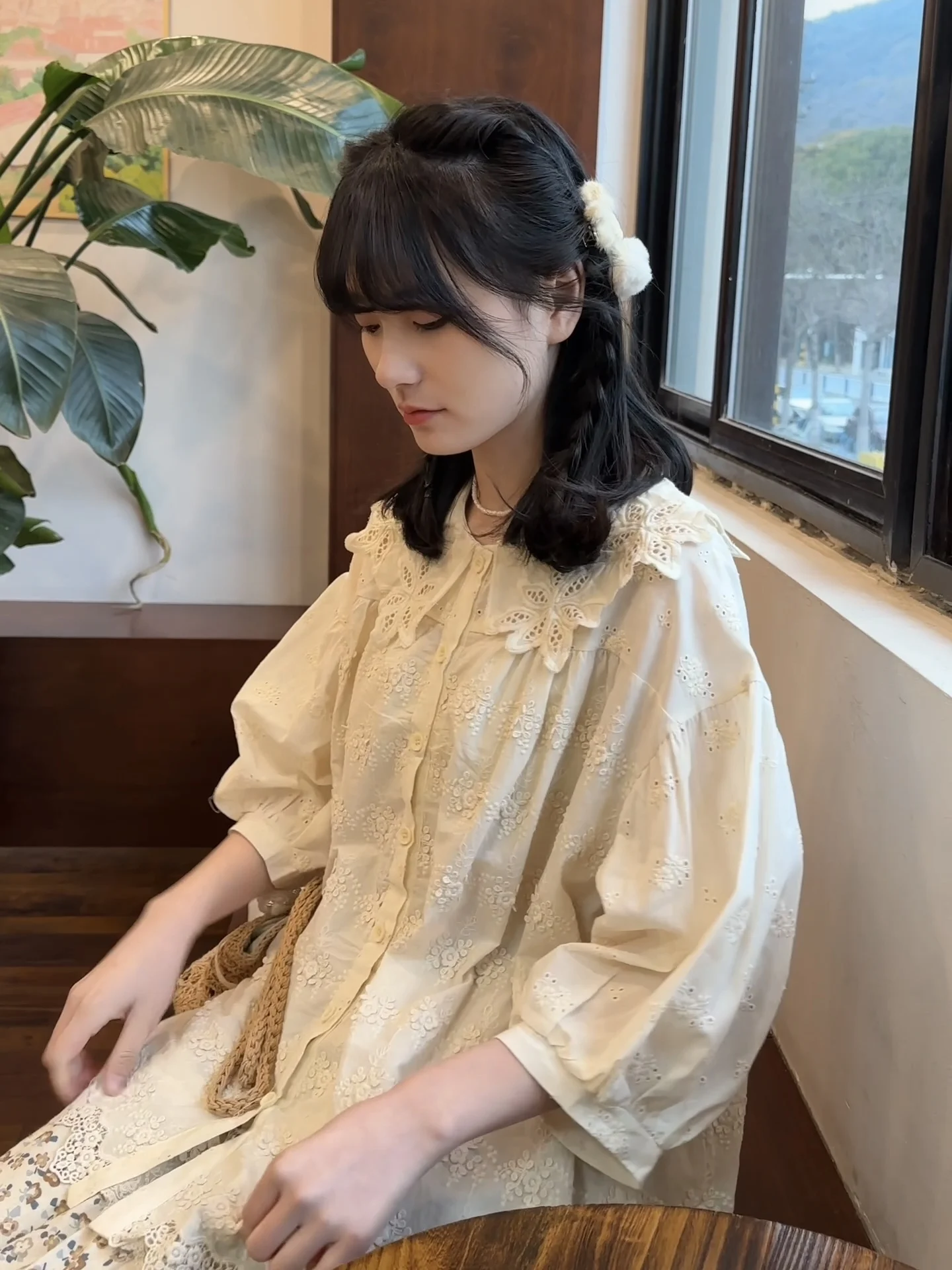 Japanese Sle Loose Lace Collar irt mid Sve Sweet Doll Collar Pure Color Summer irt Floral Girl Trendy Cotton irt
Japanese Sle Loose Lace Collar irt mid Sve Sweet Doll Collar Pure Color Summer irt Floral Girl Trendy Cotton irt