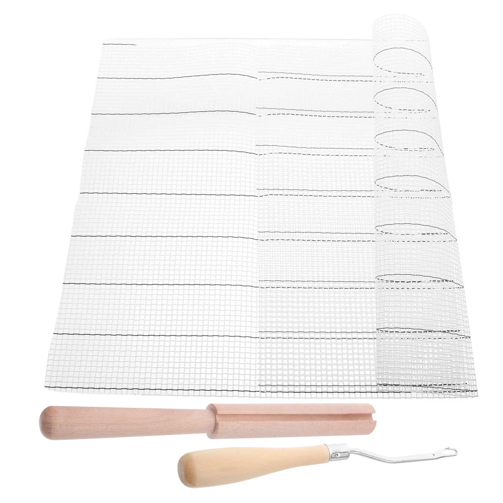 1Set Rug Hooking Mesh Canvas Cloth for Craft DIY - Plastic Mesh Canvas Sheets with Wooden Latch Hook Tool for Home Decor Art
1Set Rug Hooking Mesh Canvas Cloth for Craft DIY - Plastic Mesh Canvas Sheets with Wooden Latch Hook Tool for Home Decor Art