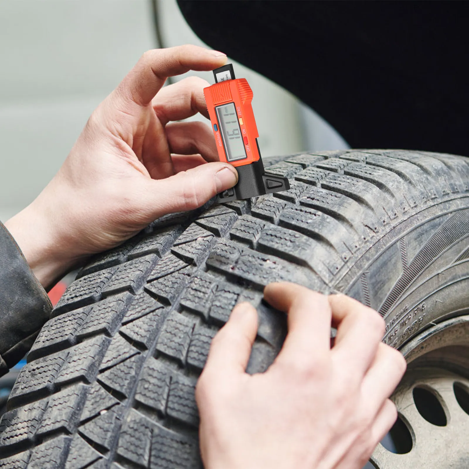 Tire Depth Gauge Digital Accurate Tread Tool Measuring for Car Motorcycle Semi Truck
Tire Depth Gauge Digital Accurate Tread Tool Measuring for Car Motorcycle Semi Truck