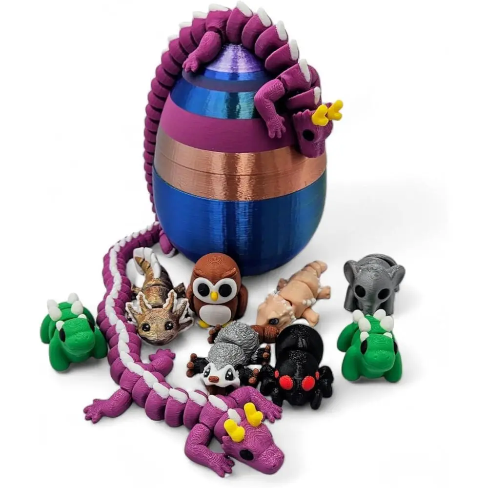 10 упаковок Mystery Mini Animal Packs — шарнирные фигурки с 3D-печатью — уникальный и забавный дизайн включает загадочное яйцо — Stress Rel
10 упаковок Mystery Mini Animal Packs — шарнирные фигурки с 3D-печатью — уникальный и забавный дизайн включает загадочное яйцо — Stress Rel