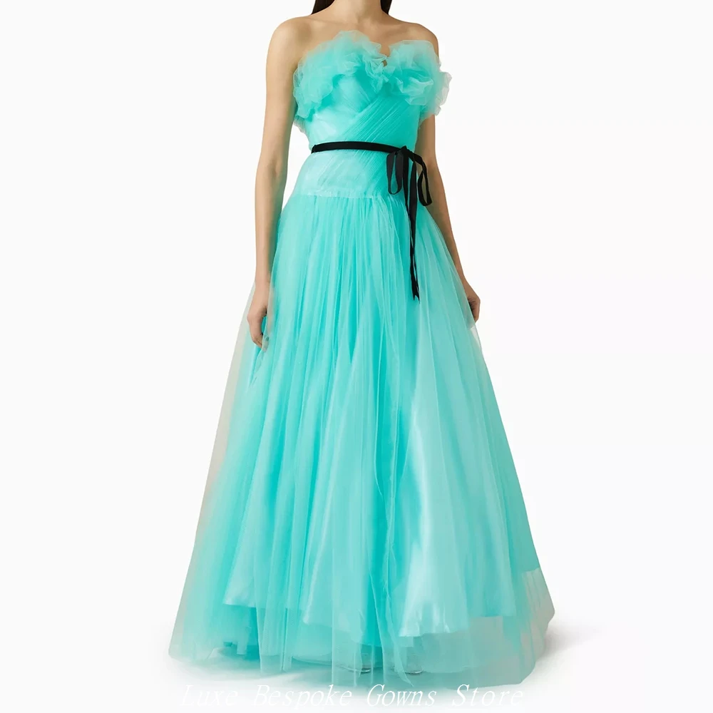 Women's Formal Evening Gowns Mermaid Floor-length Strapless Sleeveless Prom Dresses Fashion Sashes Simple Draped Customized Gown
Women's Formal Evening Gowns Mermaid Floor-length Strapless Sleeveless Prom Dresses Fashion Sashes Simple Draped Customized Gown