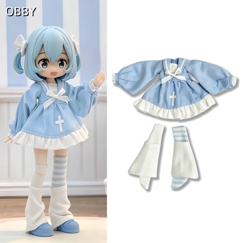 For 10000 Escape BJD Doll Cute Nurse Sailor Dress With Socks For 1/12 MITIAN BJD 14cm Doll Body Doll Outfit Clothes
For 10000 Escape BJD Doll Cute Nurse Sailor Dress With Socks For 1/12 MITIAN BJD 14cm Doll Body Doll Outfit Clothes
