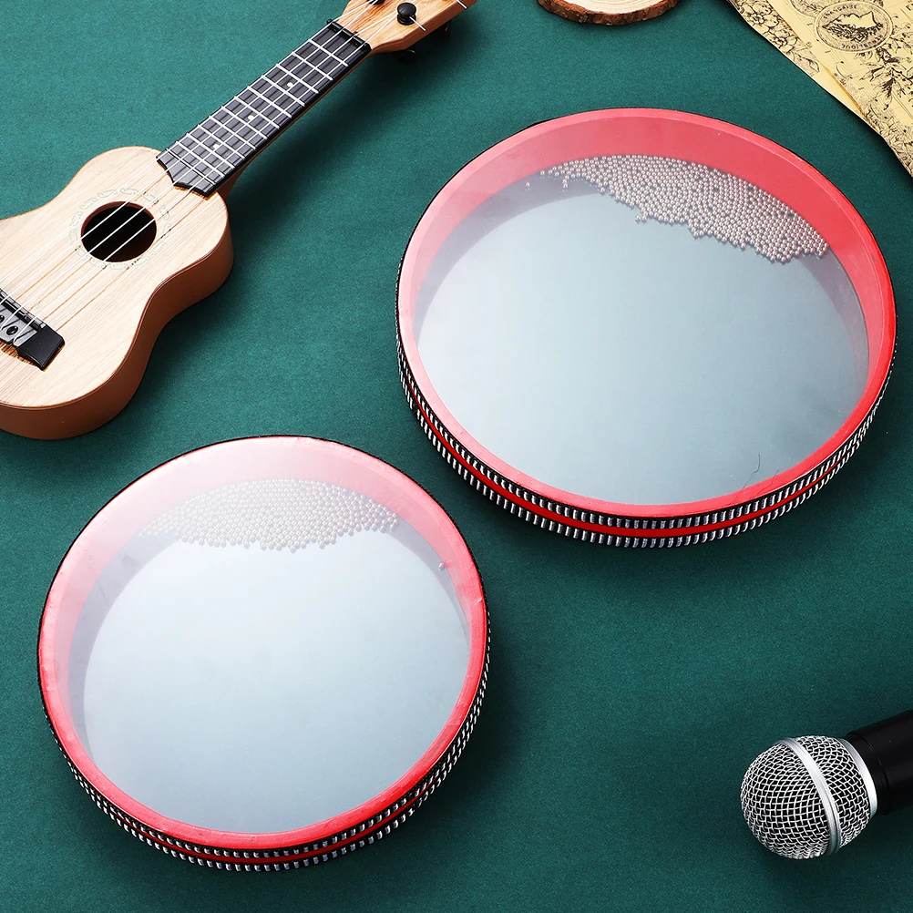 2 pcs Wave Sounds Drums For s Musical Instrument Shake With Metal Balls Round Drum Durable Long Life Large
2 pcs Wave Sounds Drums For s Musical Instrument Shake With Metal Balls Round Drum Durable Long Life Large