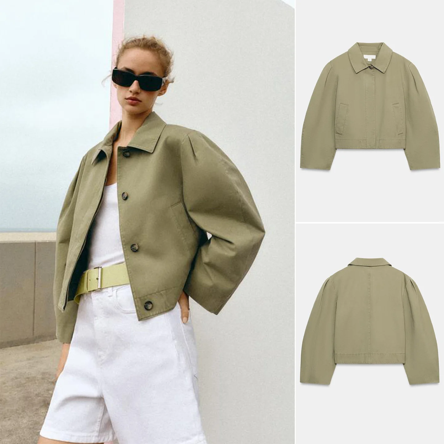 Spring Summer New Women's Casual Style Long Sleeve Turn-down Collar Washed Effect Short Jacket Coat Polyester Fiber Standard Fit
Spring Summer New Women's Casual Style Long Sleeve Turn-down Collar Washed Effect Short Jacket Coat Polyester Fiber Standard Fit