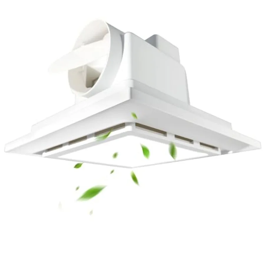 Bathroom Exhaust Fan with Light1.0 Sones Bathroom Vent Fan with 12W LED Light 120 CFM 9.8x9.8 Mount 4 Inch Duct Quiet Square Fa
Bathroom Exhaust Fan with Light1.0 Sones Bathroom Vent Fan with 12W LED Light 120 CFM 9.8x9.8 Mount 4 Inch Duct Quiet Square Fa