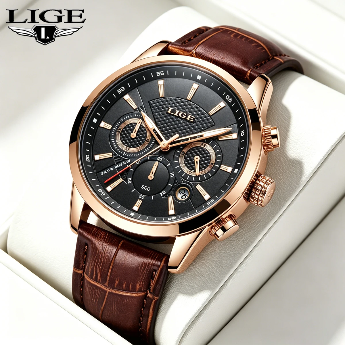 LIGE Top Luxury Mens Watch Casual Business Quartz Watches Men Fashion Leather Wristwatch Waterproof Male Clock Reloj Hombre Box
LIGE Top Luxury Mens Watch Casual Business Quartz Watches Men Fashion Leather Wristwatch Waterproof Male Clock Reloj Hombre Box