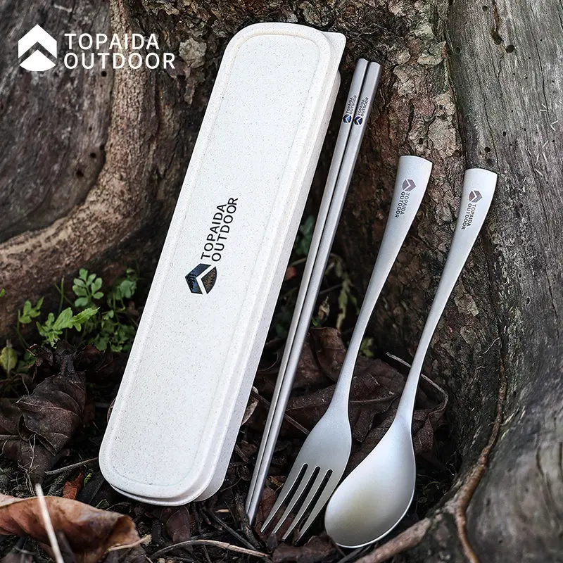 Titanium Cutlery Reusable Camping Spoon Spork Set Lightweight Camping Tableware Outdoor Flatware
Titanium Cutlery Reusable Camping Spoon Spork Set Lightweight Camping Tableware Outdoor Flatware