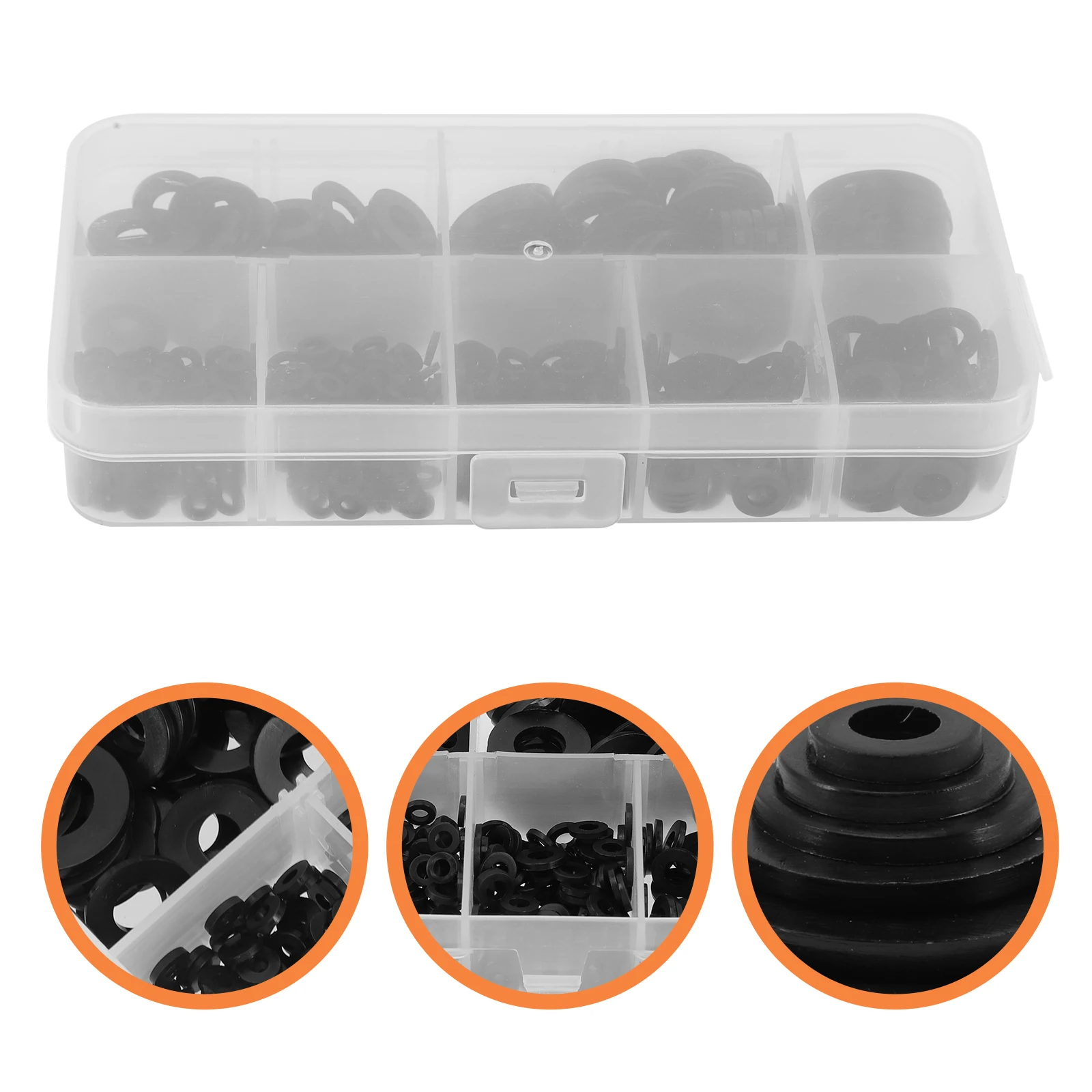 500pcs Waterproof Flat Nylon Washers Assortment Kit For Automotive Marine Appliances Black Plastic Flat Washers
500pcs Waterproof Flat Nylon Washers Assortment Kit For Automotive Marine Appliances Black Plastic Flat Washers