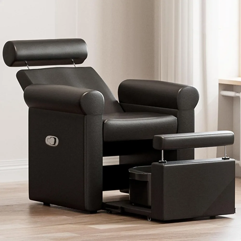 Professional Pedicure Chair No Plumbing, Reclining Pedicure Station Pipeless with Retractable Base and Adjustable Legrest Used
Professional Pedicure Chair No Plumbing, Reclining Pedicure Station Pipeless with Retractable Base and Adjustable Legrest Used