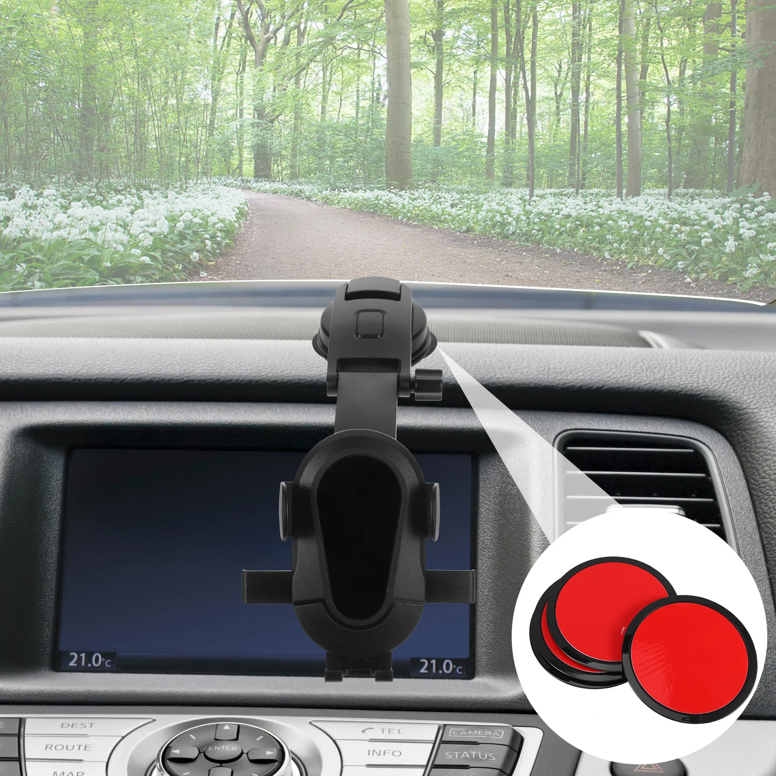 4 Pcs 8cm Strong Adhesive Car Navigation Bracket Reinforcement Pad Black Round Suction Cup Dashboard Mount Phone Holder
4 Pcs 8cm Strong Adhesive Car Navigation Bracket Reinforcement Pad Black Round Suction Cup Dashboard Mount Phone Holder