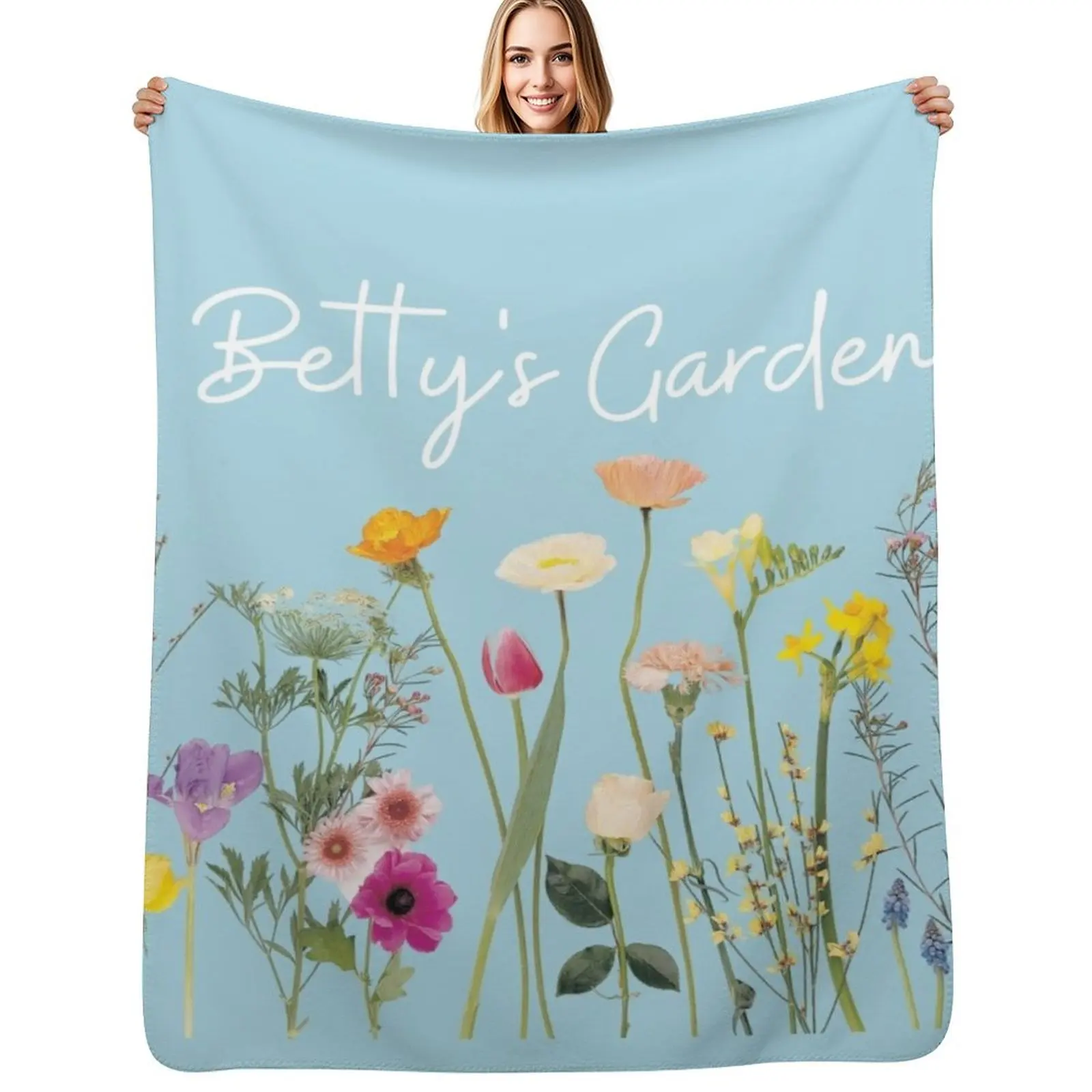 Betty's Garden Throw Blanket Multi Purpose Soft Warm Blanket for Home Travel
Betty's Garden Throw Blanket Multi Purpose Soft Warm Blanket for Home Travel