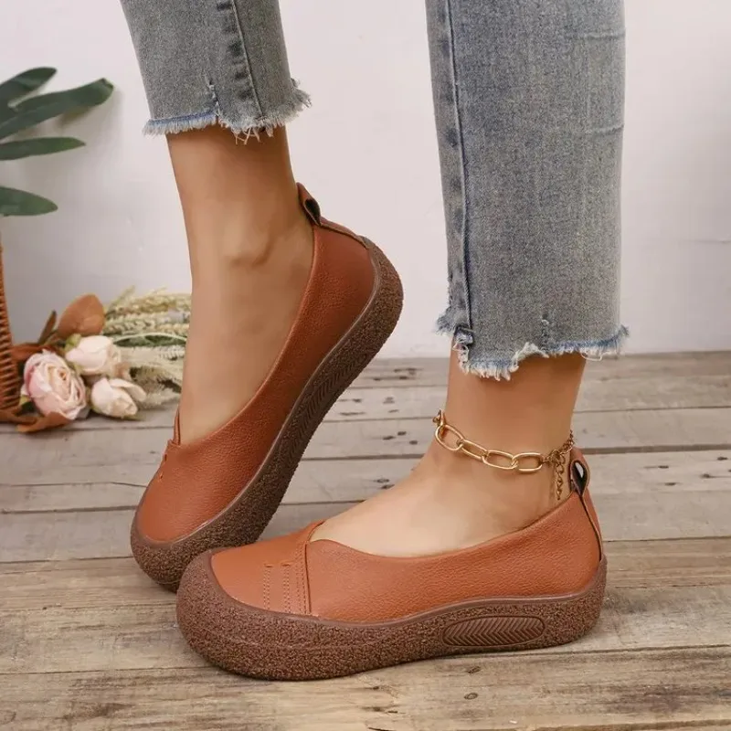 Design Comfortable Soft Sole Versatile Single Women Spring Summer New Arrival Evening Leather Flats Shoes
Design Comfortable Soft Sole Versatile Single Women Spring Summer New Arrival Evening Leather Flats Shoes