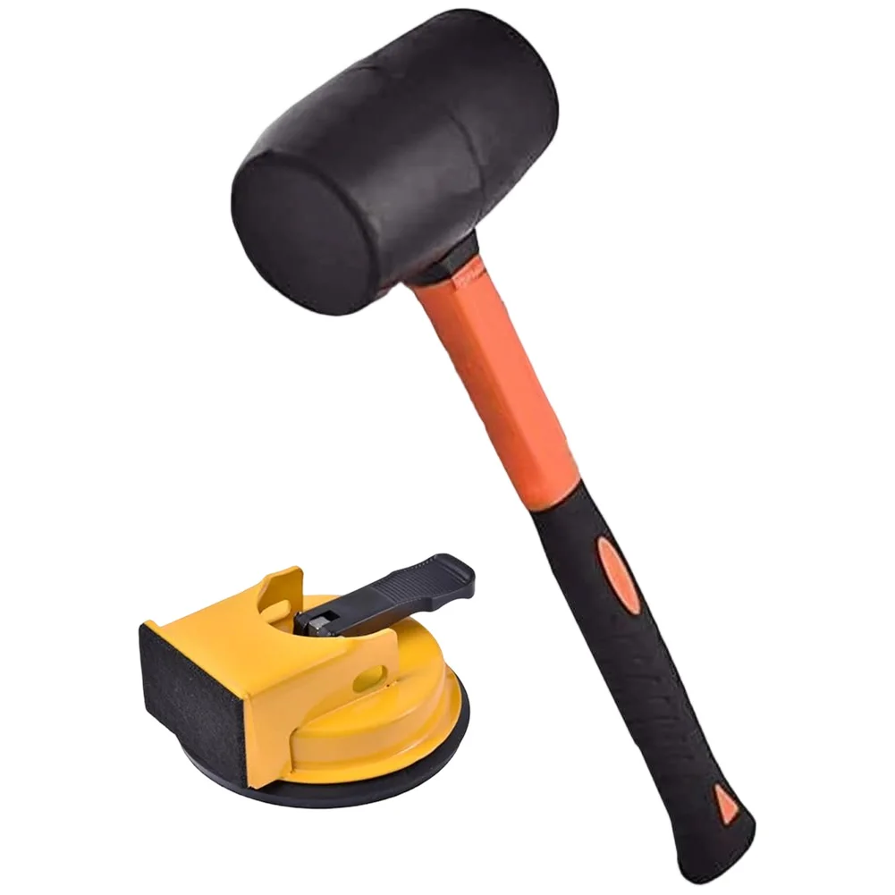 Fast Acting Floor Repair Tool with Suction Cup Assembly Hammer with Felt Pad and Adjustable Pads for Noise Reduced Gap Repairs
Fast Acting Floor Repair Tool with Suction Cup Assembly Hammer with Felt Pad and Adjustable Pads for Noise Reduced Gap Repairs