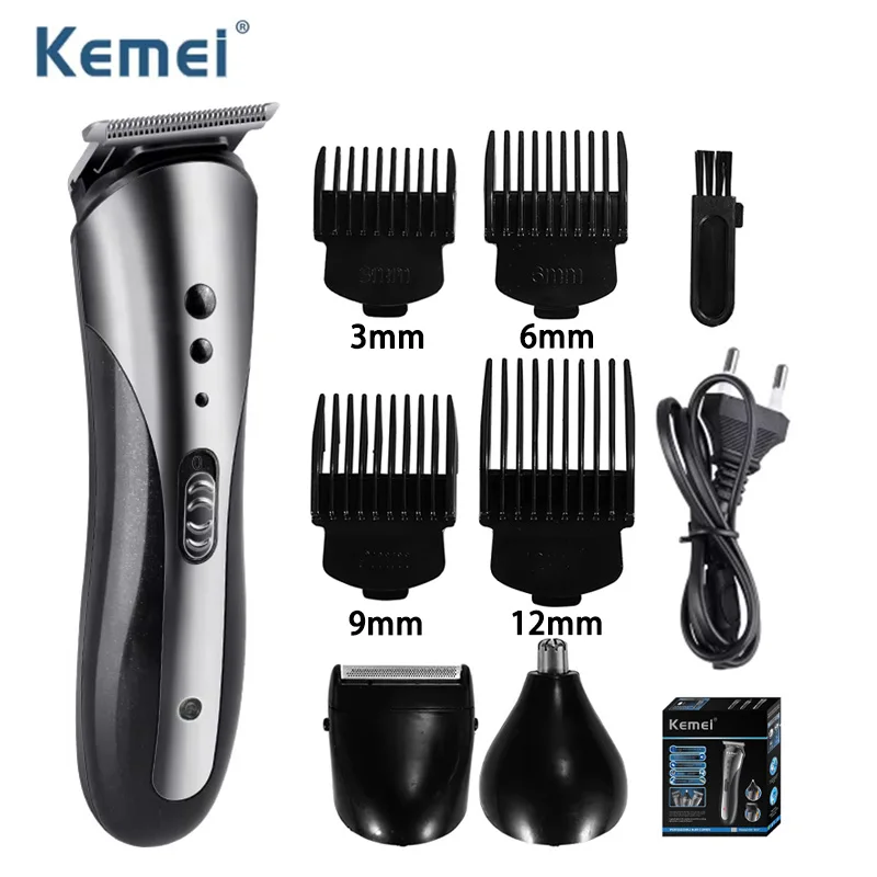 Kemei KM-1407 3 в 1, электрическая машинка для стрижки волос, перезаряжаемый триммер для волос в носу, ушах, мужская бритва, вилка европейского стандарта, бытовой станок для бритья
Kemei KM-1407 3 в 1, электрическая машинка для стрижки волос, перезаряжаемый триммер для волос в носу, ушах, мужская бритва, вилка европейского стандарта, бытовой станок для бритья
