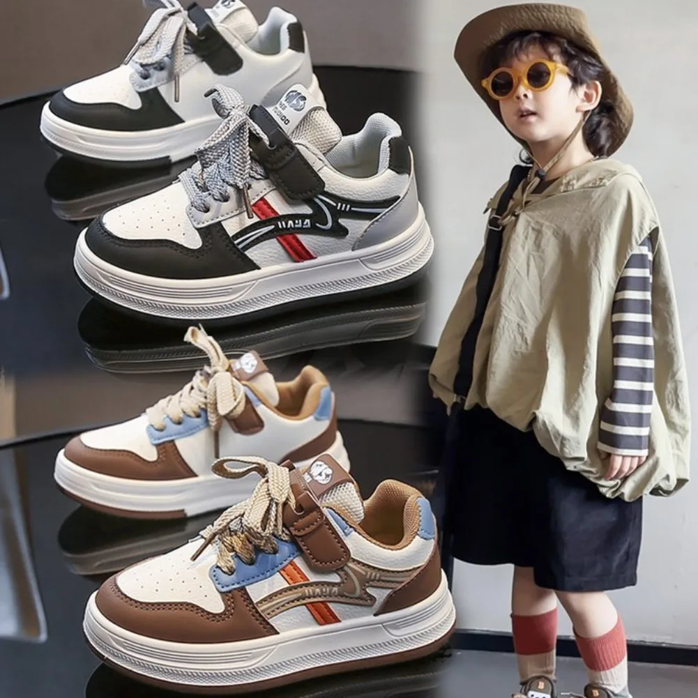 PU Leather Sport Shoes For Children Trend Fashion Teenager Kid's Sneakers Anti-slippery Waterproof Running Shoes For Boys Girls
PU Leather Sport Shoes For Children Trend Fashion Teenager Kid's Sneakers Anti-slippery Waterproof Running Shoes For Boys Girls